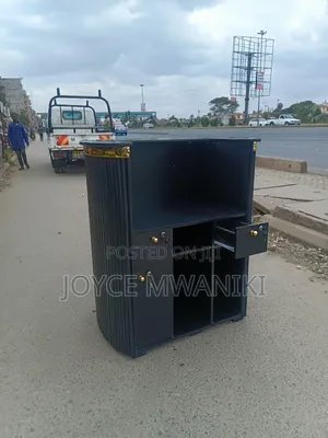 Reception Desk, Black Colour