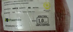 1.0mm Single Core Powermate Cable
