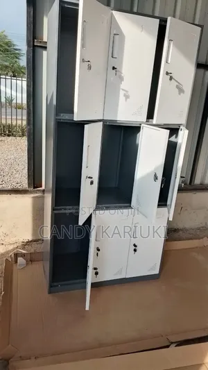 Imported 9 Locker Cabinet With Strong Metal Construction