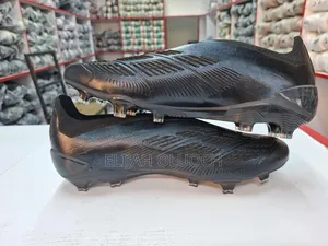 All Black Adidas Predator Football Boots