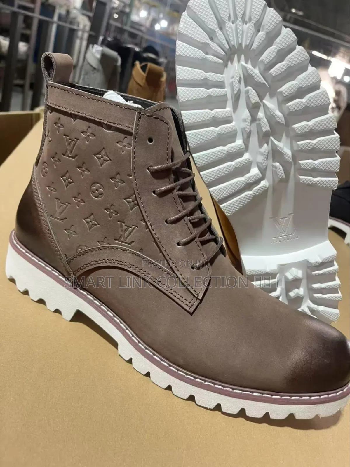 Louis Vuitton White Sole Boots
