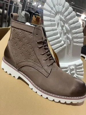 Louis Vuitton White Sole Boots