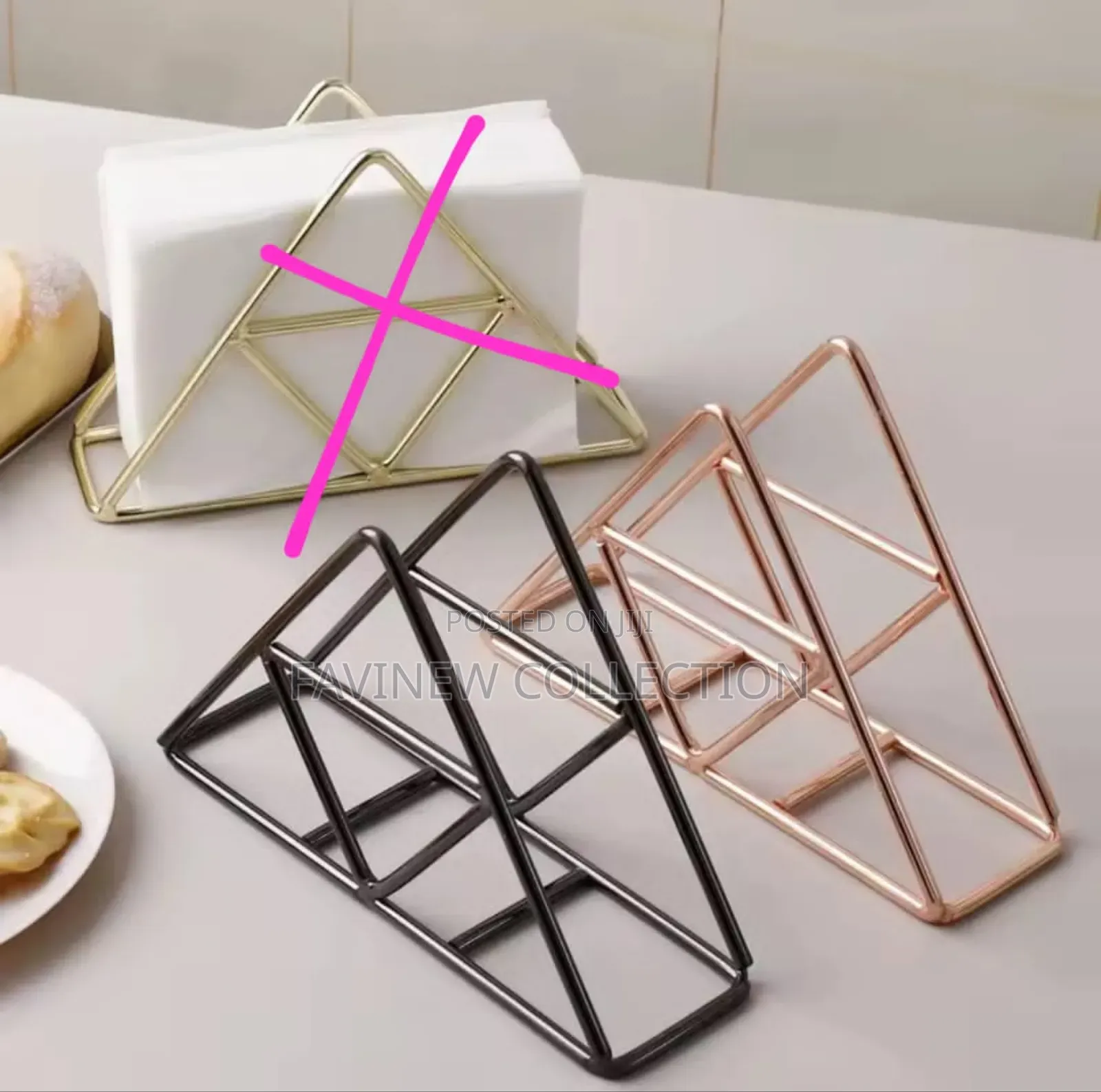 Modern Metallic Napkin Holder
