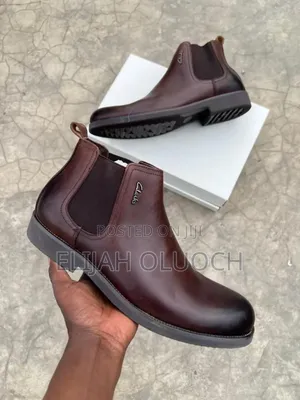 Clarks Slip_in Official Leather Boots