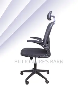 High-Back Grey Ergonomic Office Chair — Fits Compact Office Spaces