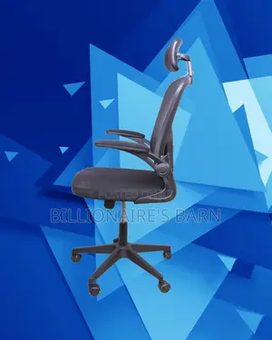 Grey Ergonomic Office Chair | Heavy-Duty Headrest Support