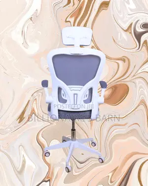 New Arrival White Ergonomic Office Chair — Great for Study or Work