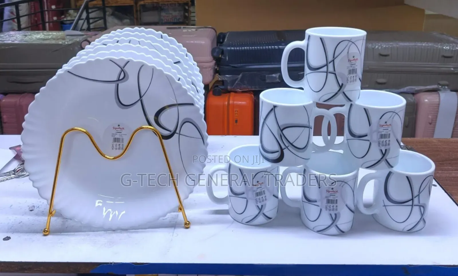 12pcs Signature Dinner Set(6 Plates,6 Cups)