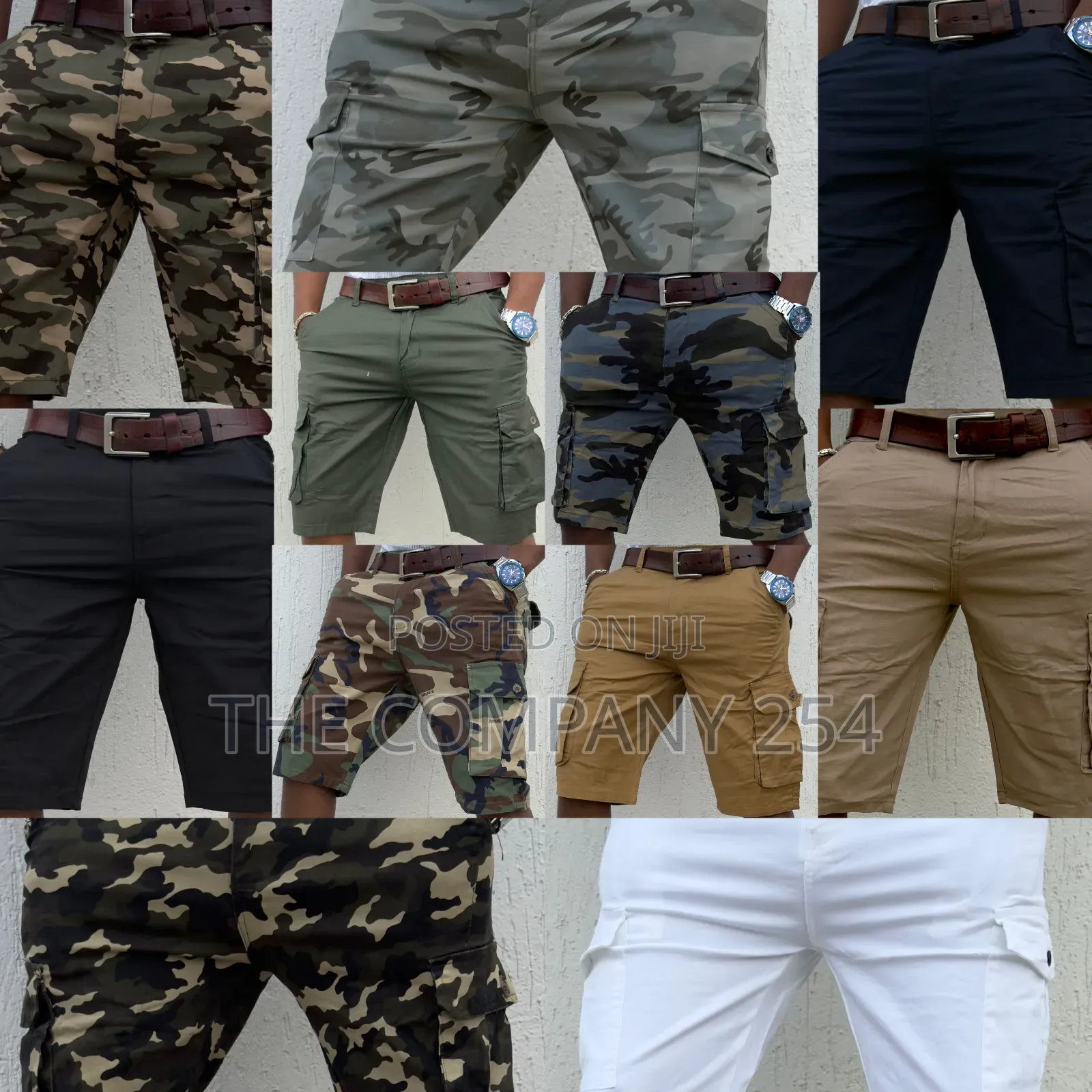 Khaki Combat Casual Cargo Plain Side Pocket Shorts