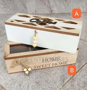 3 Compartments / Slot Wooden Teabag / Coffee Organizer