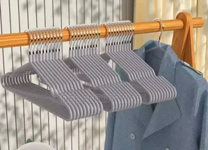10pcs Clothes Hangers With Antislip Stainless Steel Hook.