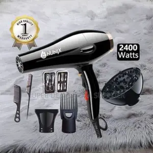 Nunix Hd-77c 2400w Professional Hair Blow Dryer With Adjustable Heat