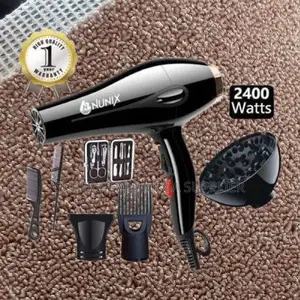 Nunix Hd- 77c Salon Hair Blow Dryer 2400 Watts With Powerful Motor
