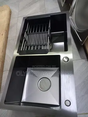 Double Bowl (Undermount Kitchen Sink ) Black