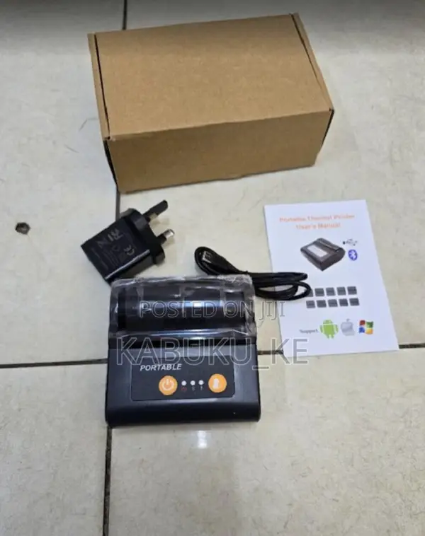 80mm Mini Portable Bluetooth Mobile Photo Printer Wireless