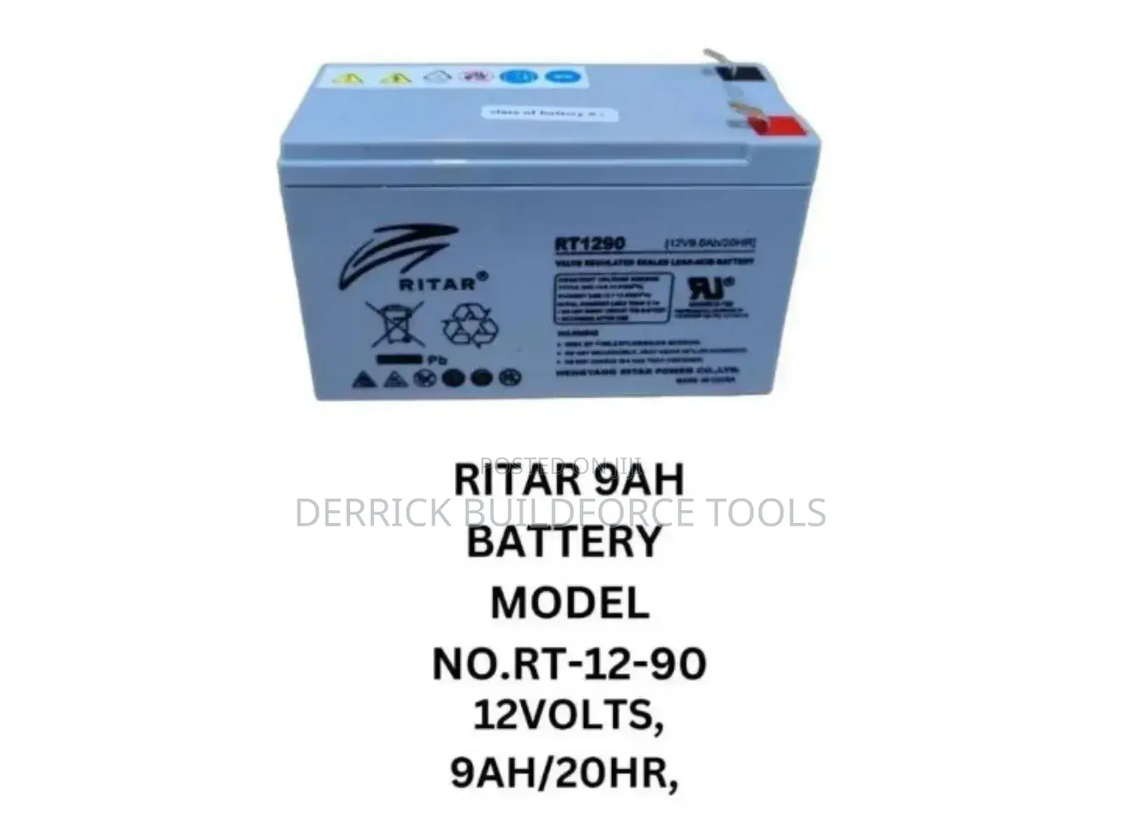 Ritar 12v 9ah Deep Cycle Battery