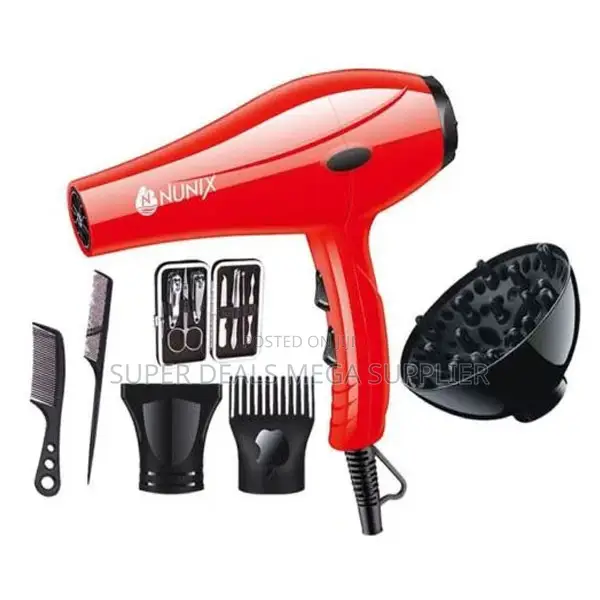 Nunix Hd-01c Red Blow Dryer- Lightweight Tool for Everyday Use