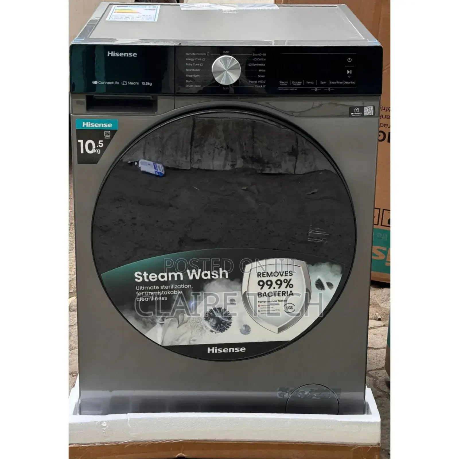 Hisense Washing Machine 10.5 Wash and Spin