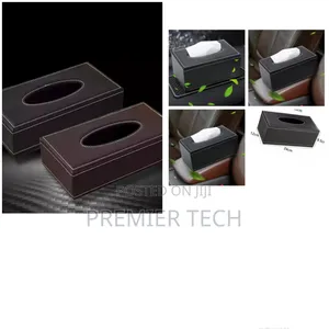 Faux Leather Tissue Holder Can Be Used Both for Car or Dining Area.