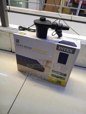 Intex Dura-Beam 4*6 Standard Downy Air Mattress 10" With Electric Pump