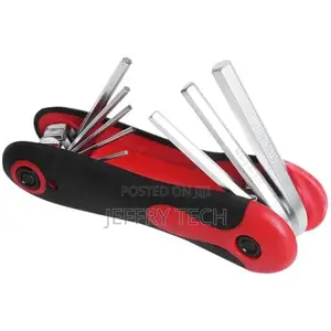 Compact Folding Torx Allen Key Set 8 PCS T9 to T40, Industrial Wrench