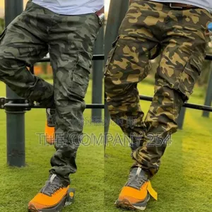 Quality Cargo Side Pocketed Camoflage Combat Trouser
