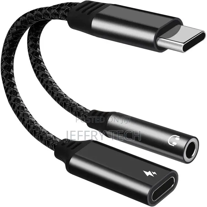 Type -C Audio Adapter to 3.5mm Plus Type C Pd