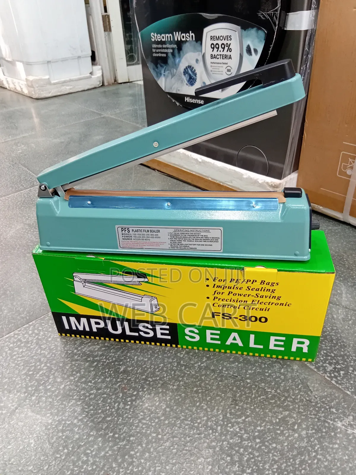 Fs-300 Impulse Sealer Machine – Adjustable Timer, 12-Inch