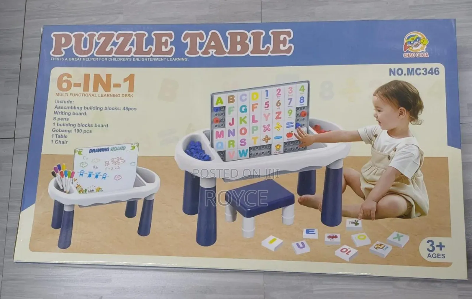 6 in 1 Puzzle Table