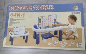 6 in 1 Puzzle Table