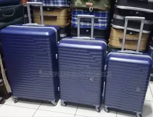 Travel in Style and Convenience Luxurious 3-in-1 Fibre Suitcase Set