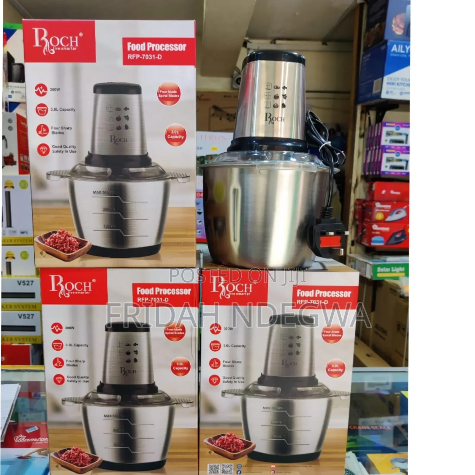 *Roch Food Processor/ Chopper 3litres