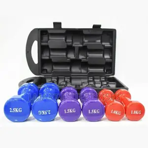 Dumbbell Set With Case Includes 3 Pairs (10 Kg)