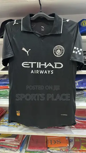 New Manchester City Black Jersey Player Version