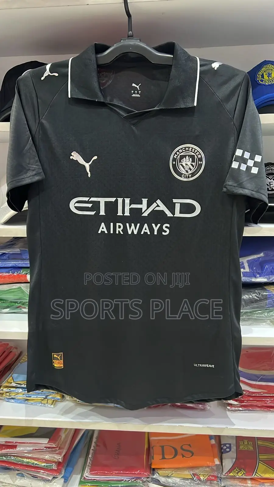 New Manchester City Black Jersey Player Version