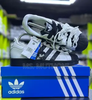 Giay Adidas Superstar 2 Blanc Noir Size 36-45