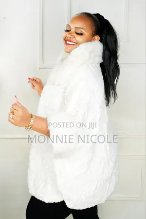 White Quality Poncho