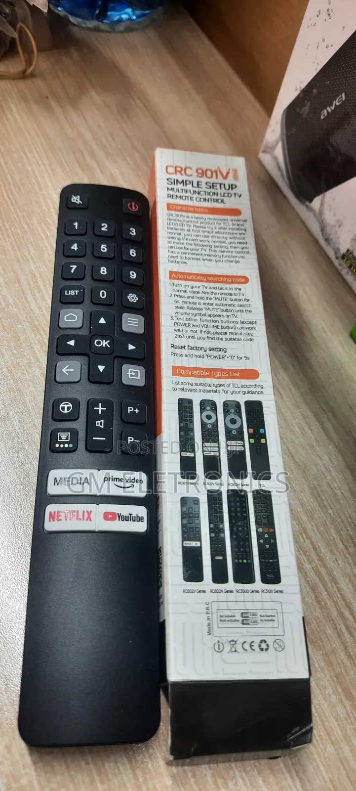 Universal TCL Smart Tv Replacement Remote (Rc-Series).