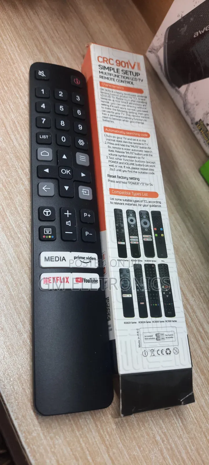 Universal TCL Smart Tv Replacement Remote (Rc-Series).