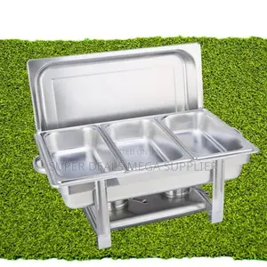 Commercial Triple Tray Stainless Steel Buffet Chafing Food Warmer