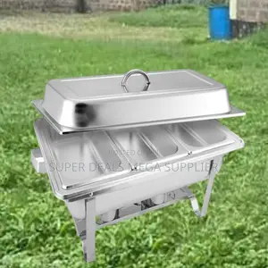 Buffet Style Triple Tray Stainless Steel Chafing Dish Food Warmer