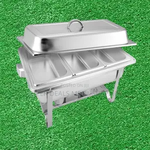Portable Triple Tray Stainless Steel Chafing Dish Buffet Food Warmer