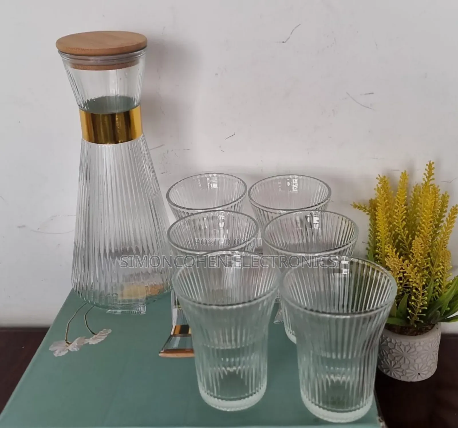 Clear Glass 7pcs Water Set