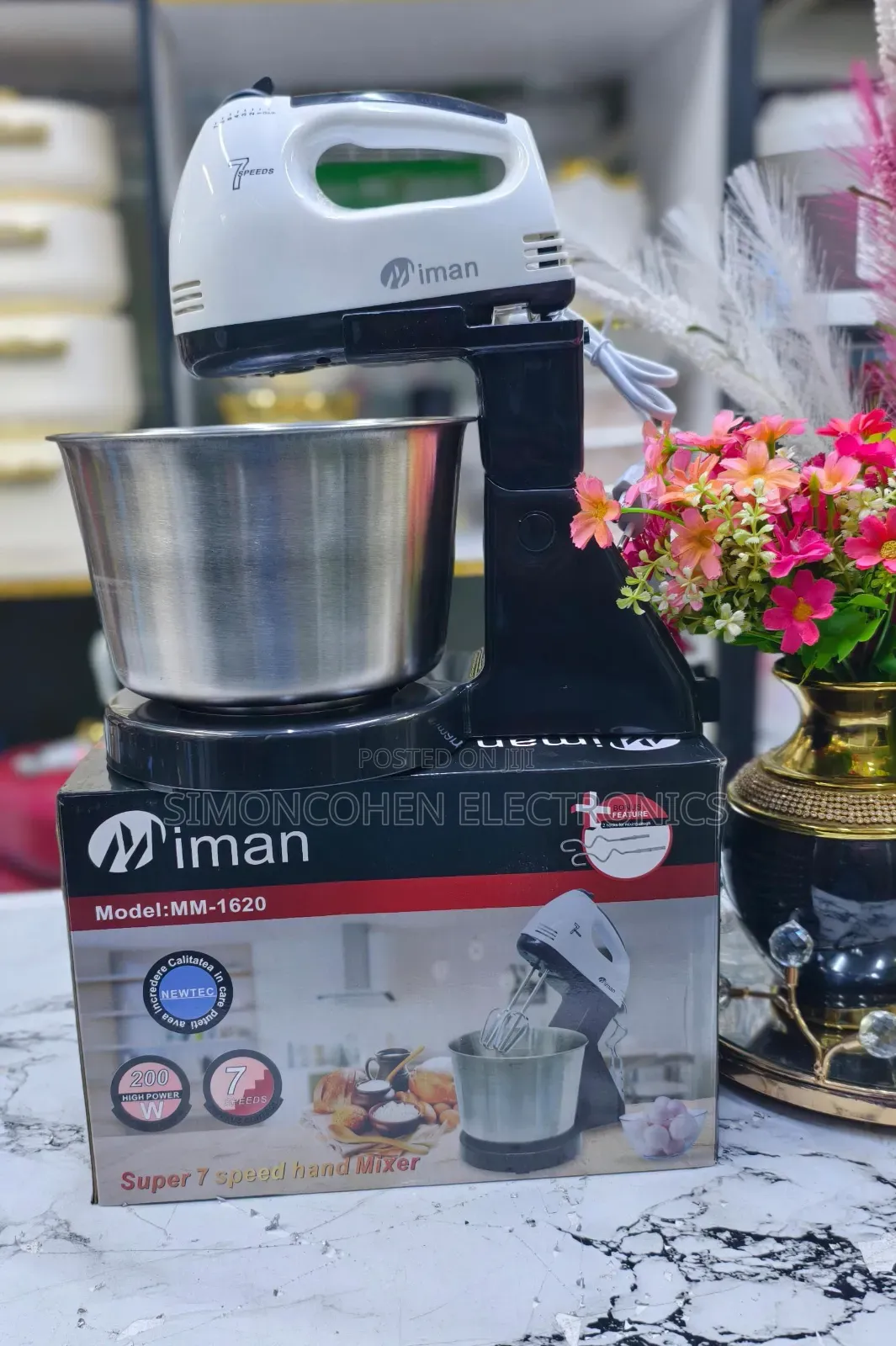 Iman Hand Mixer With Bowl