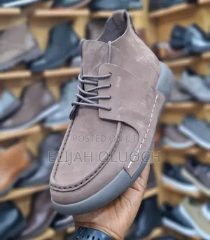 Dark Brown Caterpillar Leather Casual