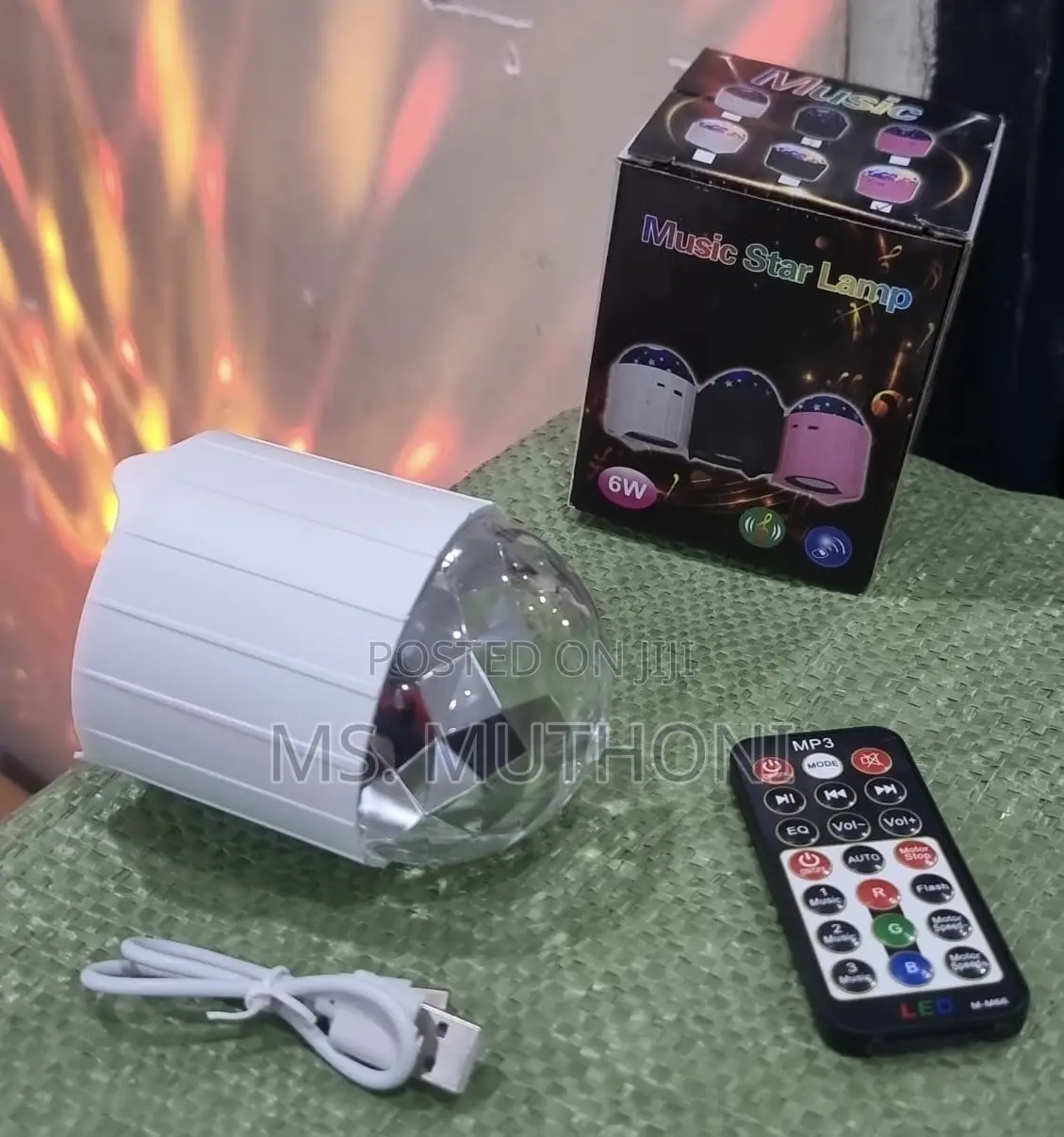 Disco Party Mushroom Magic Lamp With Bluetooth Speaker