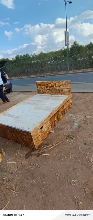 Rustic Pine Box Bed
