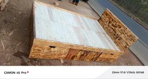 Burnt Beam Box Bed