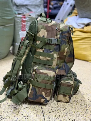 Tactical, Camping and Hiking Backpacks Camouflage Army Colour