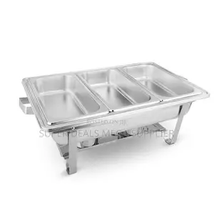 Heavy Duty Buffet Food Warmer Chafing Dish Set With Lids and Frames